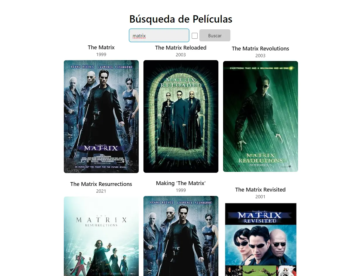 Búsqueda de Películas screenshot