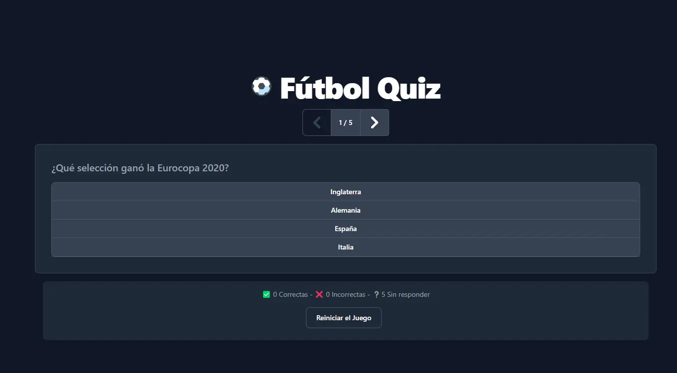 Quiz de Fútbol screenshot